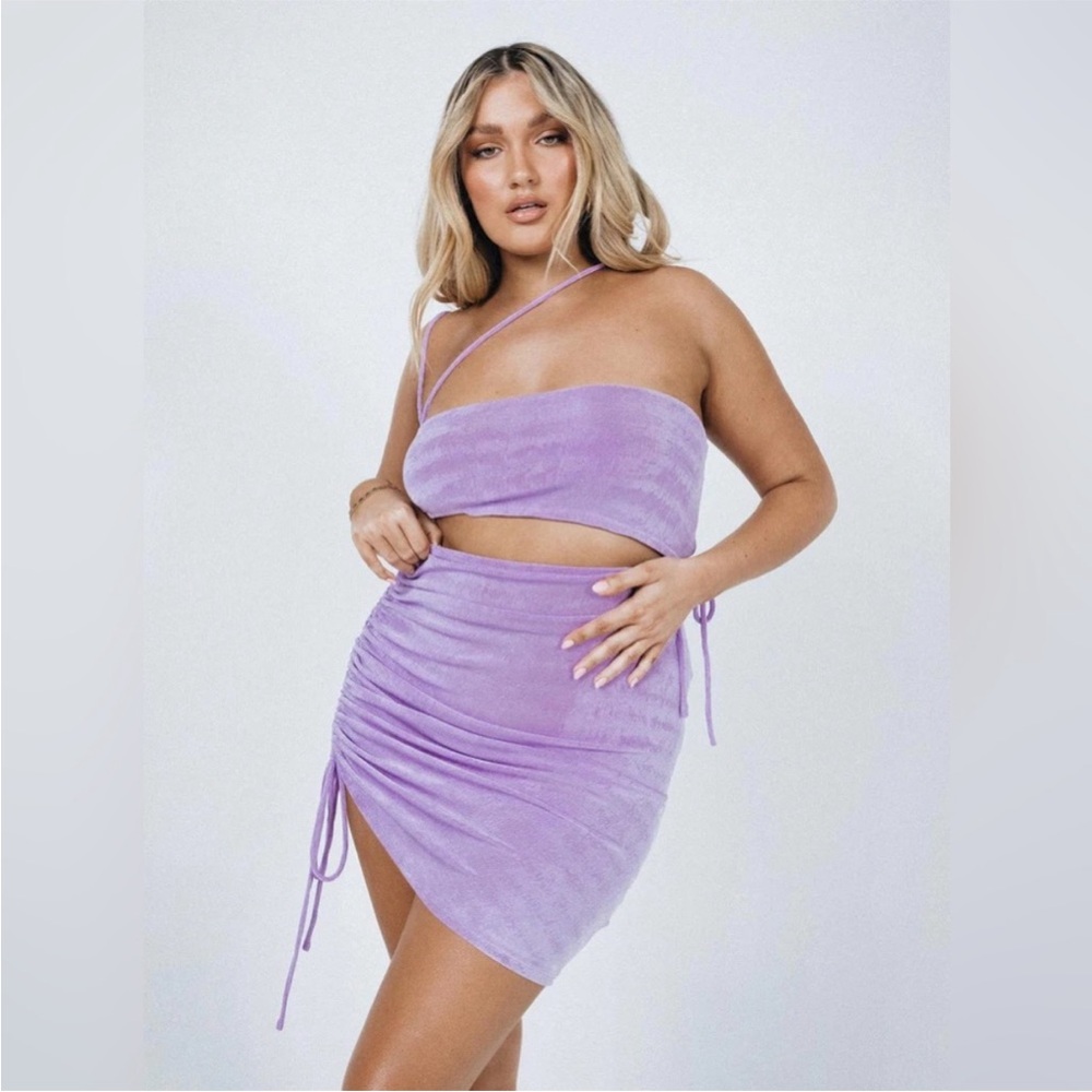 Imelda Mini Dress Lilac Princess Polly